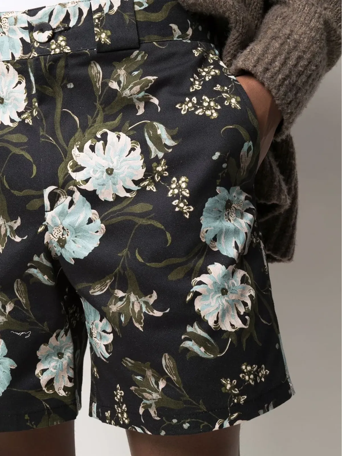 ERDEM フローラルプリント チノショーツ - 画像5