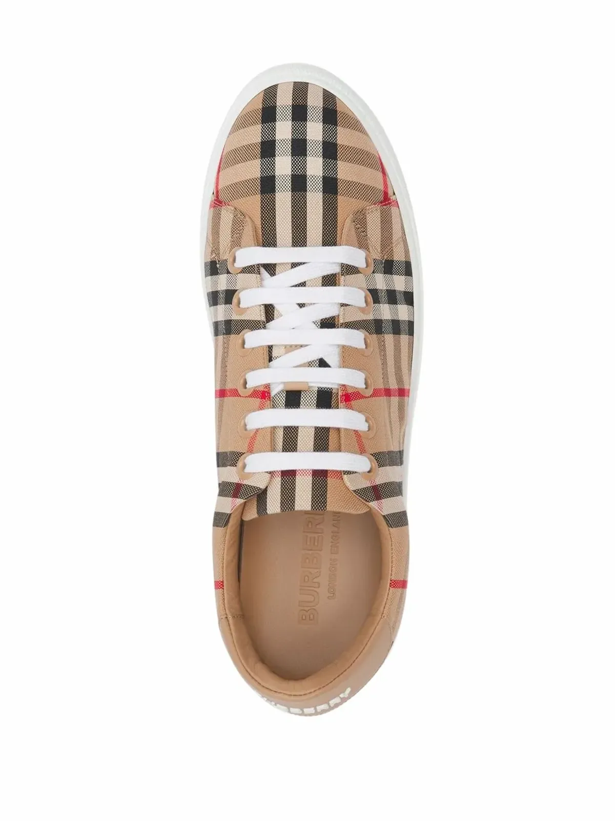 Burberry ヴィンテージチェック レースアップスニーカー - 画像4