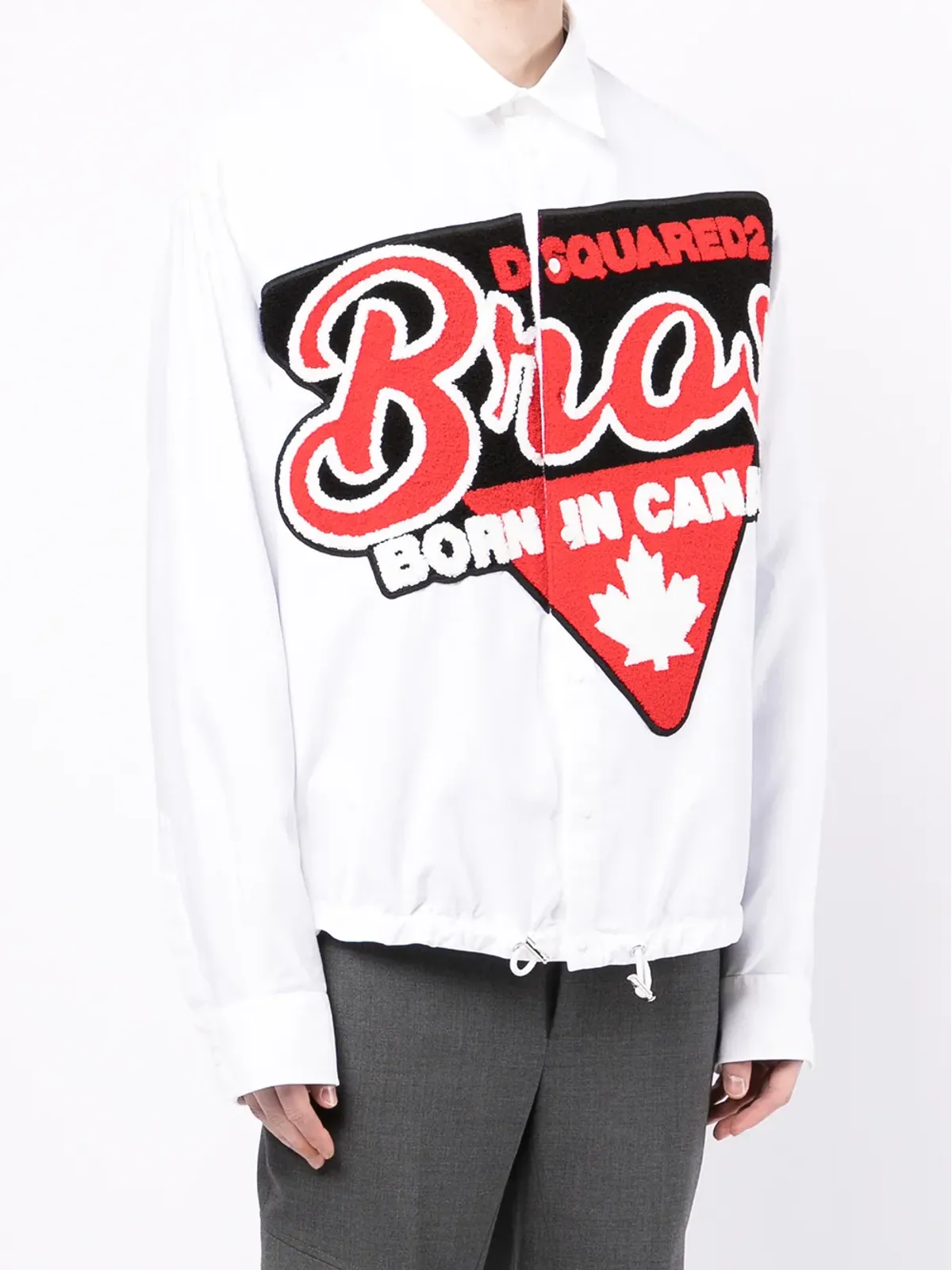 DSQUARED2 ロゴパッチ長袖シャツ - 画像3