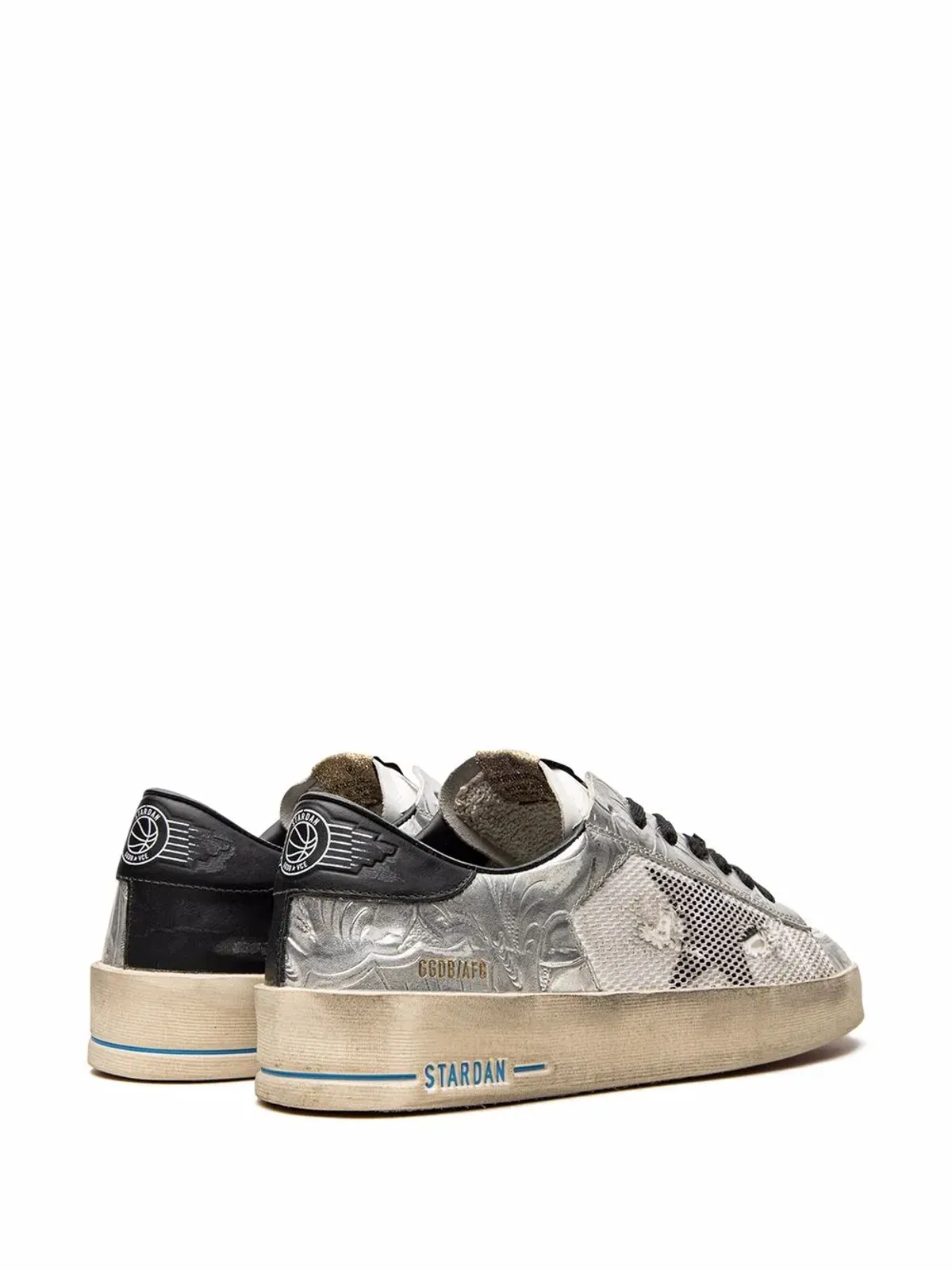 Golden Goose スターダン マルチカラー ロー・トップスニーカー - ホワイト - 画像3