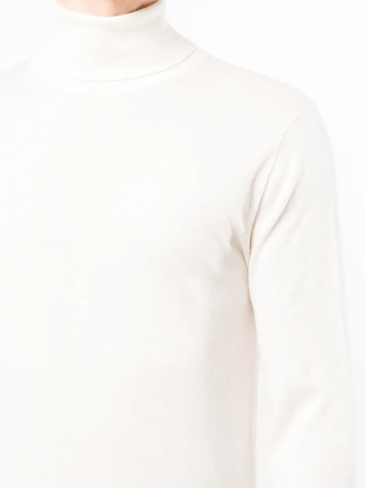 N.Peal ロールネック カシミヤ混紡 スウェットシャツ - 画像5