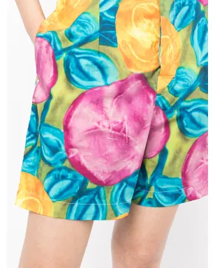 Marni 花柄プリント ベルト付き膝丈ショートパンツ - マルチカラー - サムネイル5