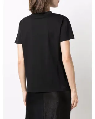 Fabiana Filippi 胸ポケット付きフィットTシャツ ブラック - サムネイル4