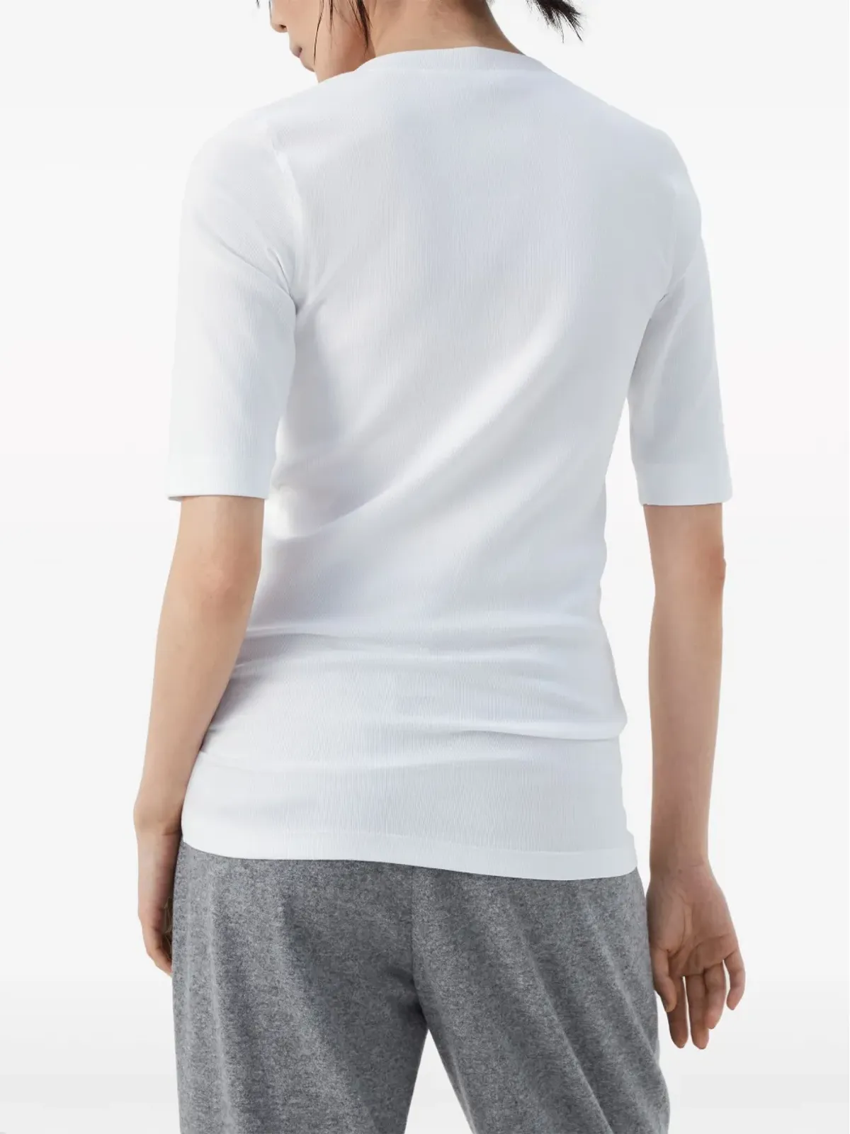 Brunello Cucinelli モニリチェーン装飾付きTシャツ - 画像4