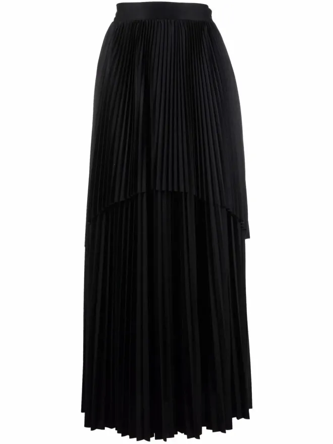 Fabiana Filippi Fabiana Filippi レイヤードプリーツマキシスカートの商品画像