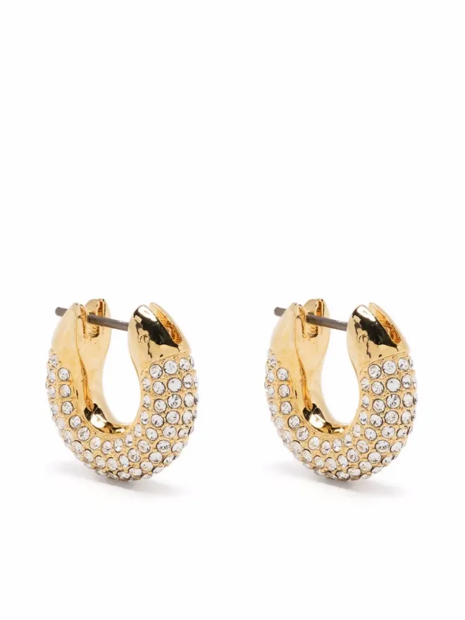 Swarovski Swarovski Dextera クリスタル装飾フープイヤリング - ゴールドの商品画像