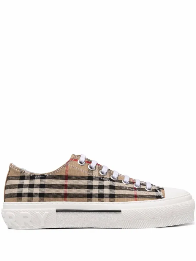 Burberry Burberry ヴィンテージチェック ロー・トップスニーカー ベージュの商品画像