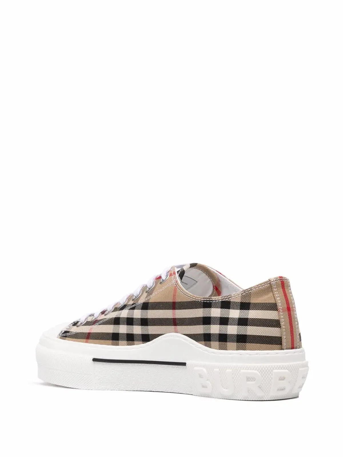Burberry ヴィンテージチェック ロー・トップスニーカー ベージュ - 画像3