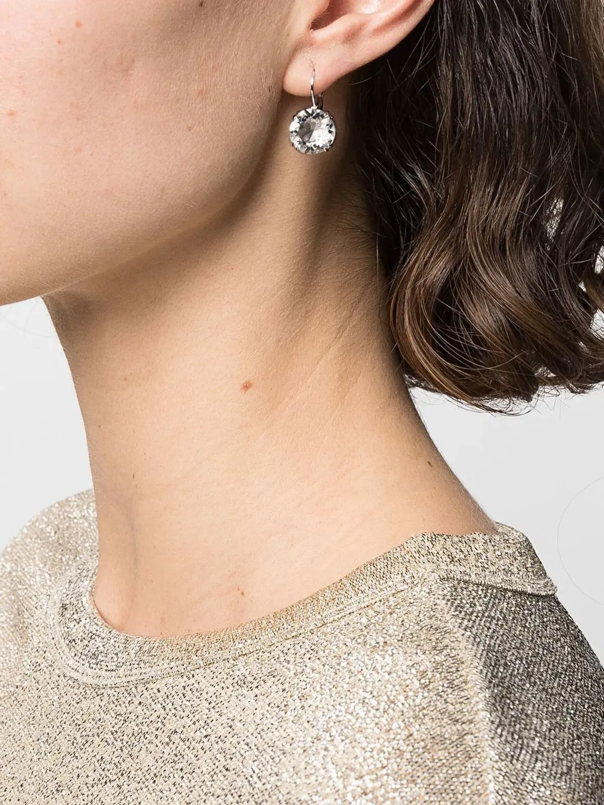 Swarovski ミレニア クリスタル装飾イヤリング（シルバー） - 画像2