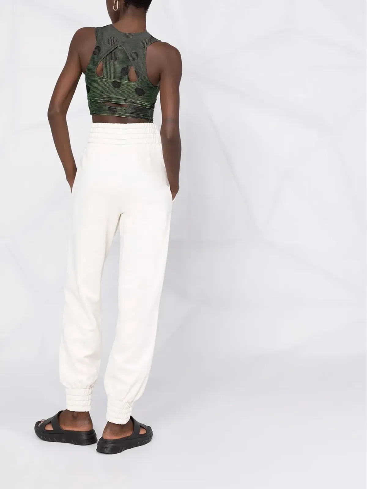 Chiara Ferragni Eyelike slogan-print track pants - Neutrals - 画像4