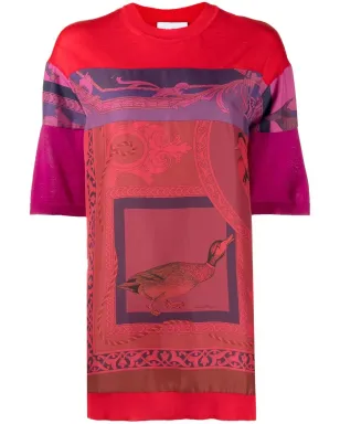 Ferragamo ヘリテージプリント ロングTシャツ - サムネイル1