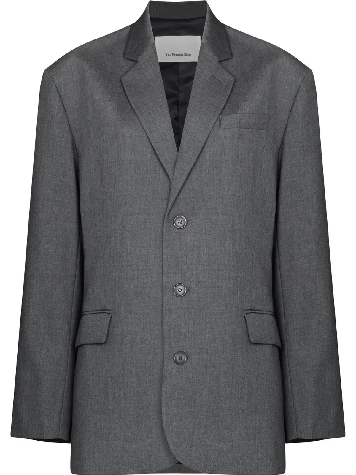 The Frankie Shop Gelso oversized single-breasted blazer - Grey - 画像1
