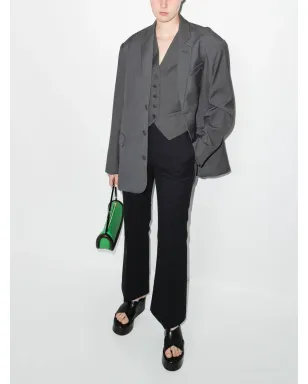 The Frankie Shop Gelso oversized single-breasted blazer - Grey - サムネイル2