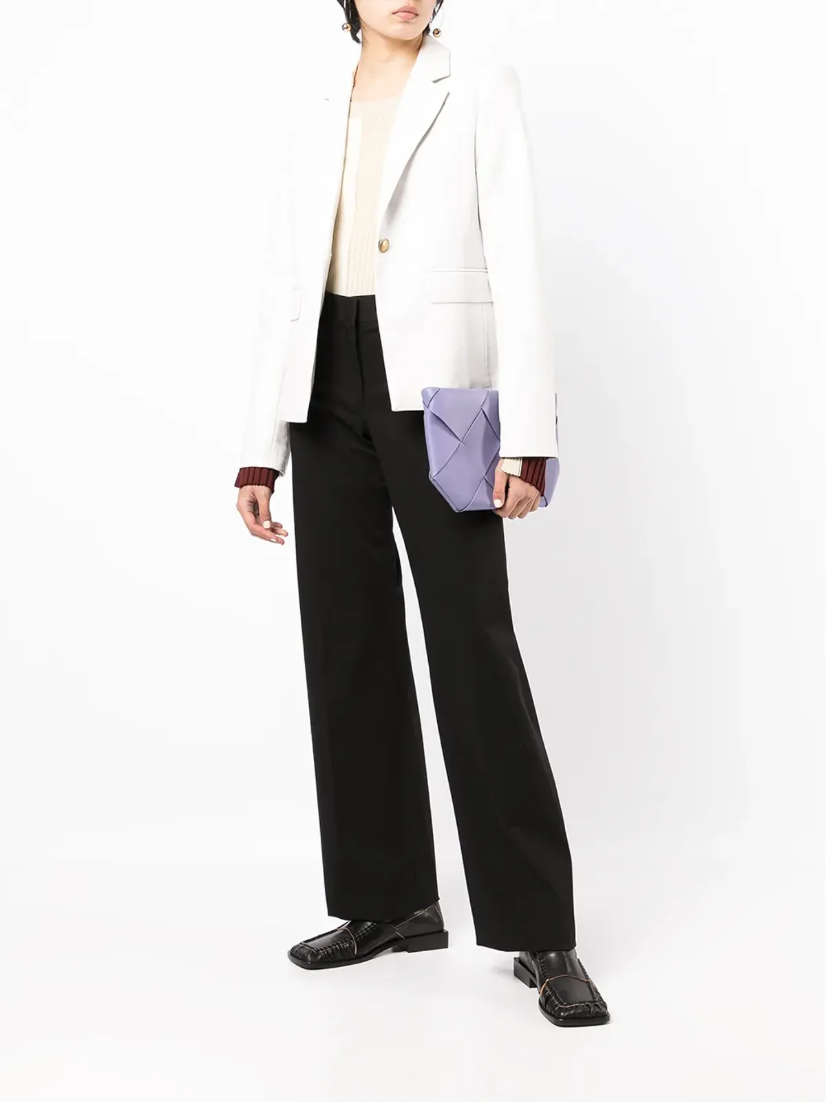 Ferragamo ワイドレッグパンツ - ブラック - 画像2