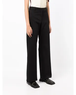 Ferragamo ワイドレッグパンツ - ブラック - サムネイル3