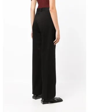 Ferragamo ワイドレッグパンツ - ブラック - サムネイル4