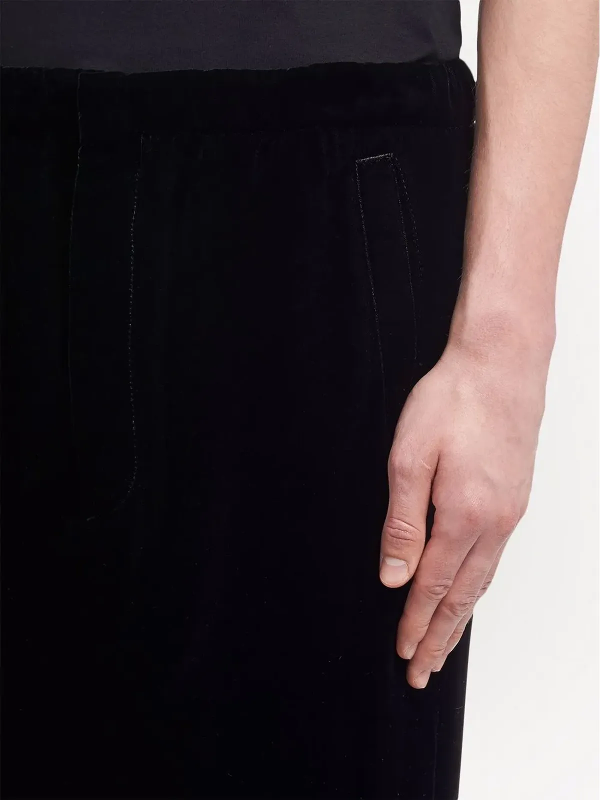 Prada ベルベット トラックパンツ - 画像5