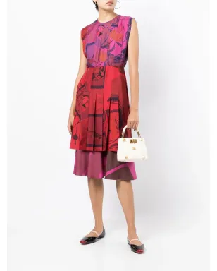 Ferragamo 柄入りシルク ミディドレス - サムネイル2