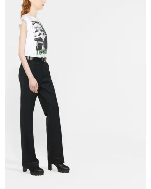 Zadig&Voltaire Poetiaターンアップヘムギャバジンパンツ - サムネイル4