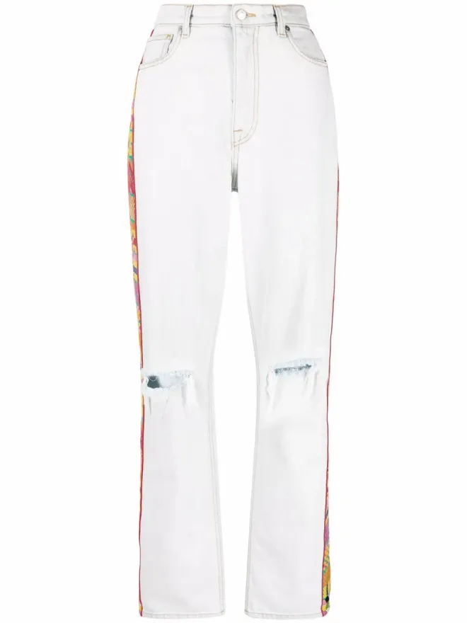 ETRO ETRO 刺繍トリム付きストレートジーンズの商品画像