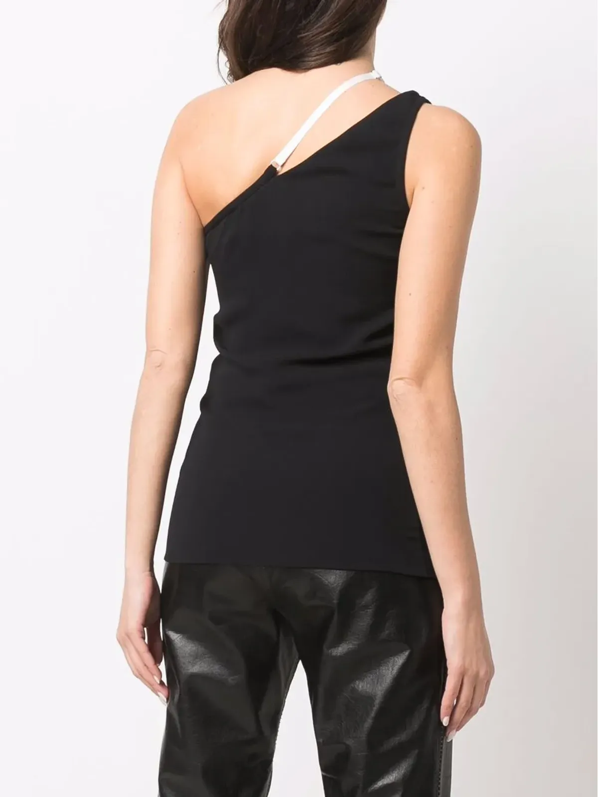 Givenchy コントラスト アシンメトリック ストラップトップ - ブラック - 画像4