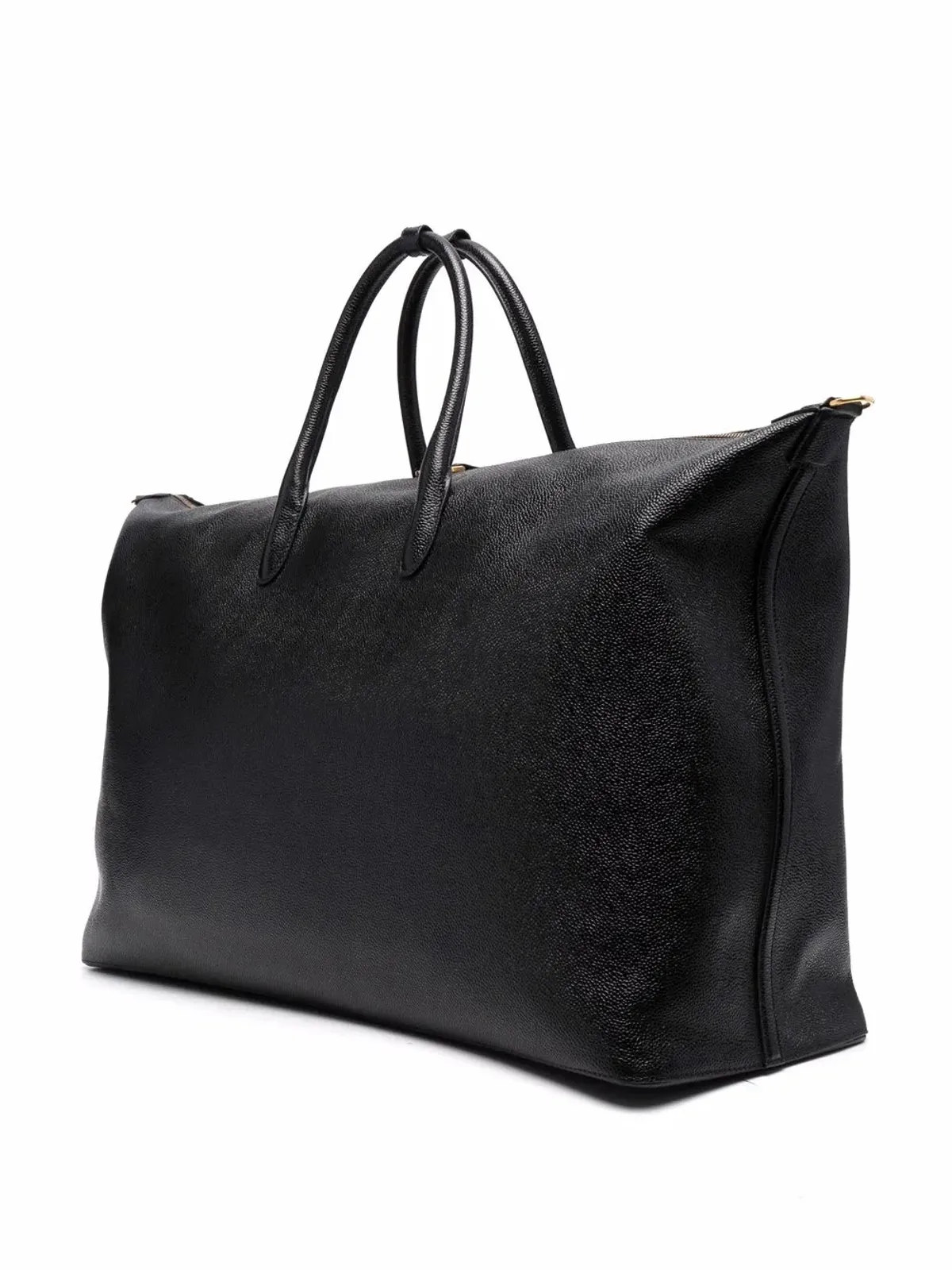 Thom Browne RWB stripe leather holdall - Black - 画像3