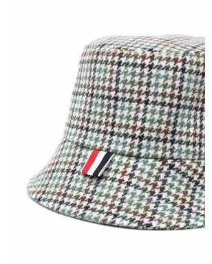 Thom Browne ハウンドトースト柄ネームタグアップリケ バケットハット - グリーン - サムネイル2