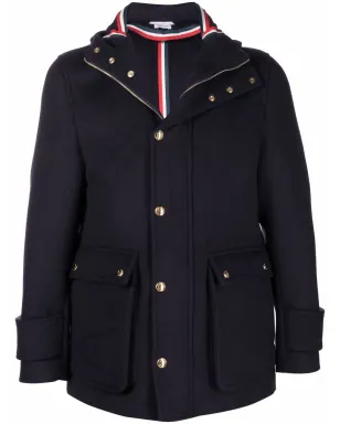 Thom Browne カシミヤ混紡 フード付きジップアップパーカ - サムネイル1