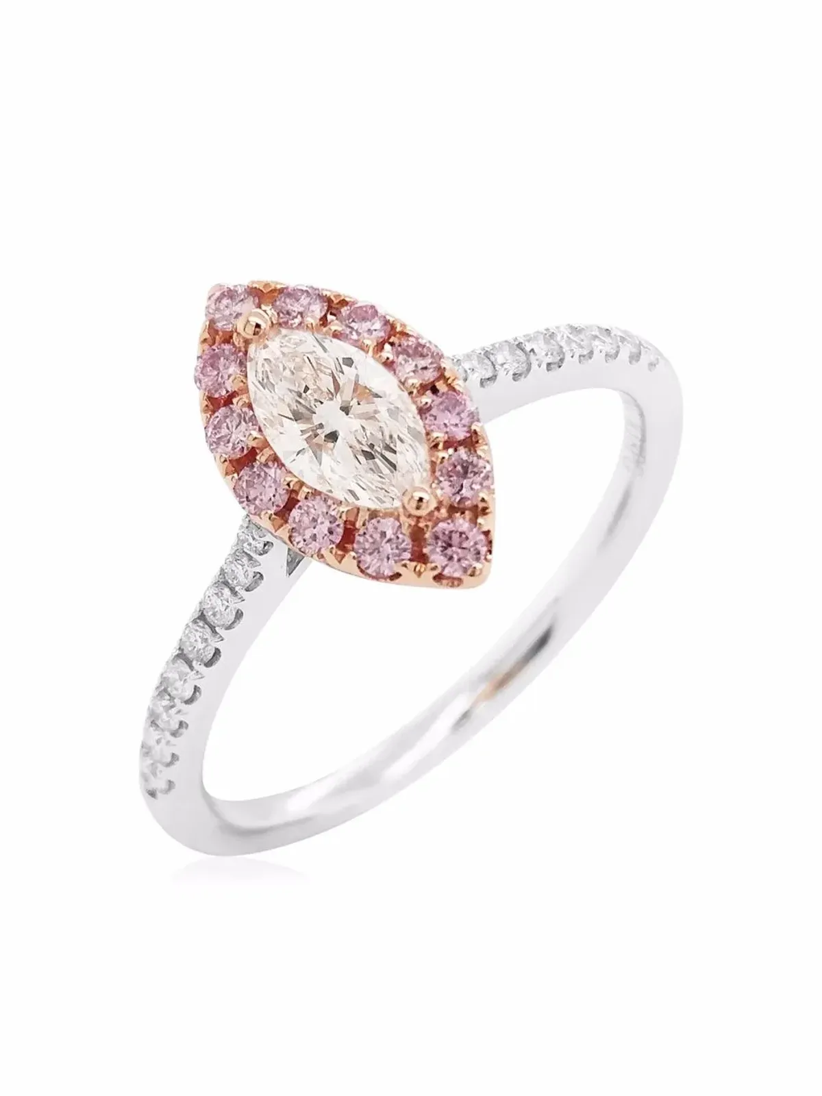 HYT Jewelry 18金ゴールド アーガイル ピンク ダイヤモンド エンゲージリング - 画像4
