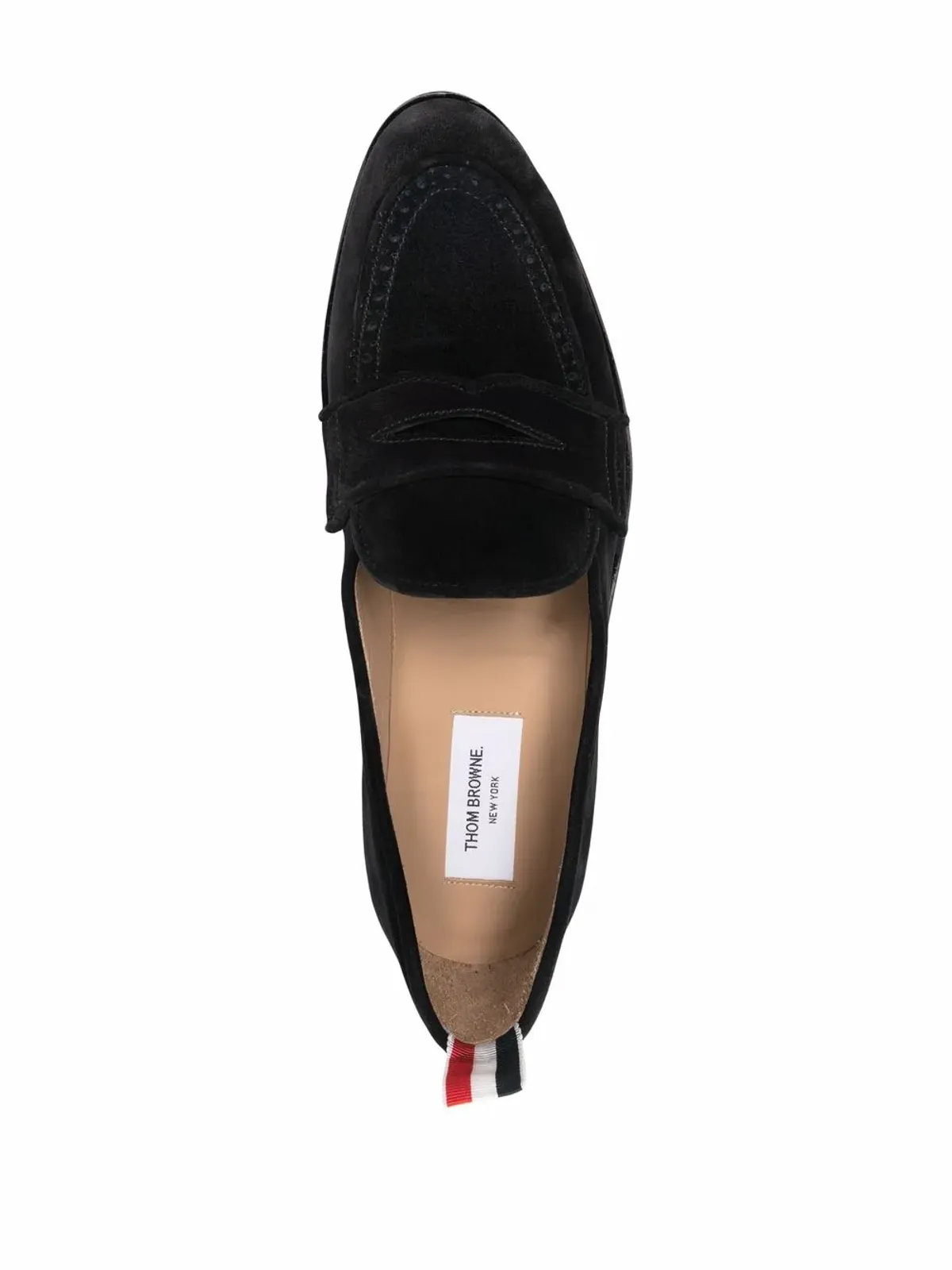 Thom Browne バーシティ ペニーストラップ ローファー - ブラック - 画像4