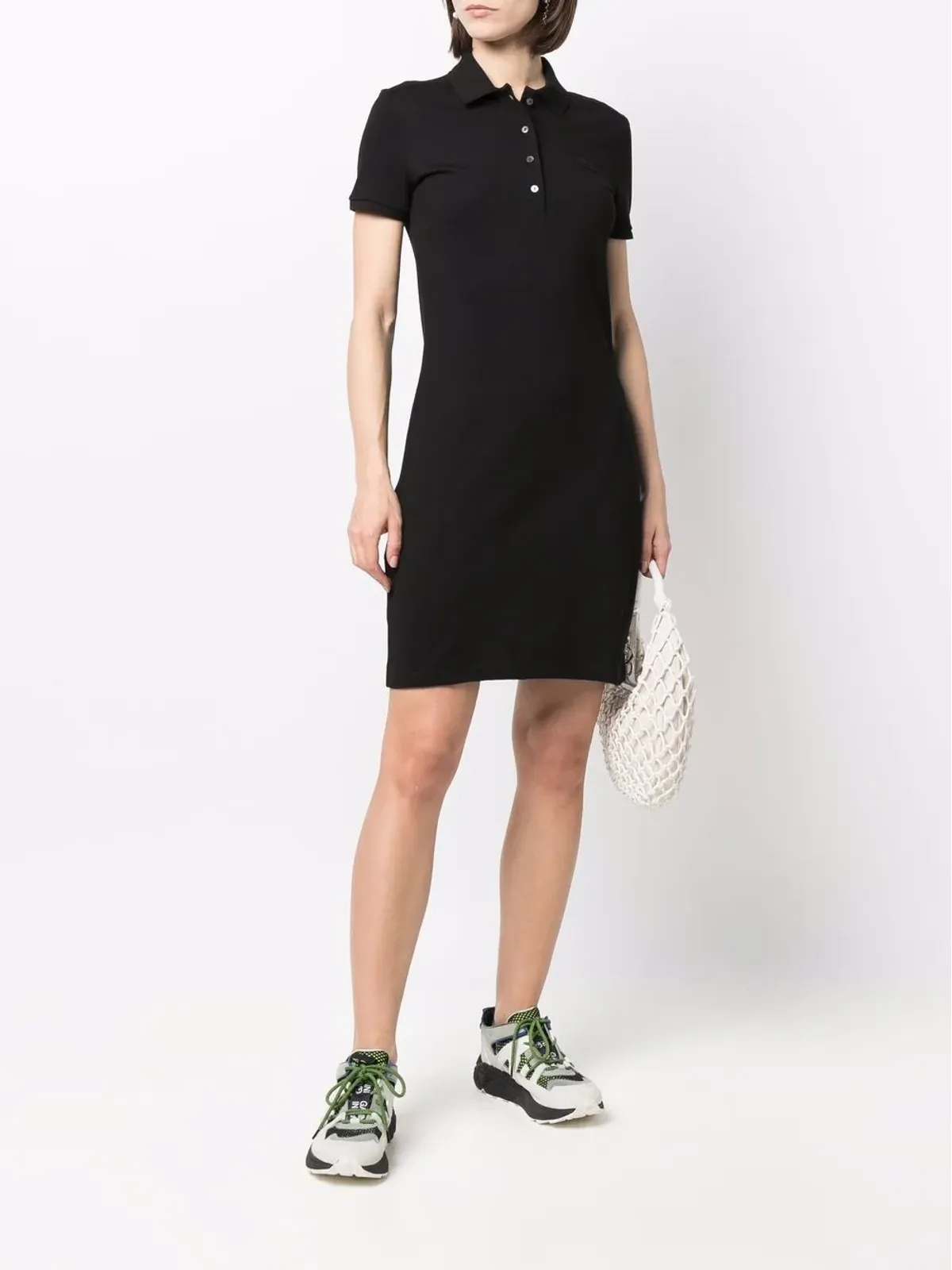 Lacoste ロゴパッチ付きポロドレス - 画像2