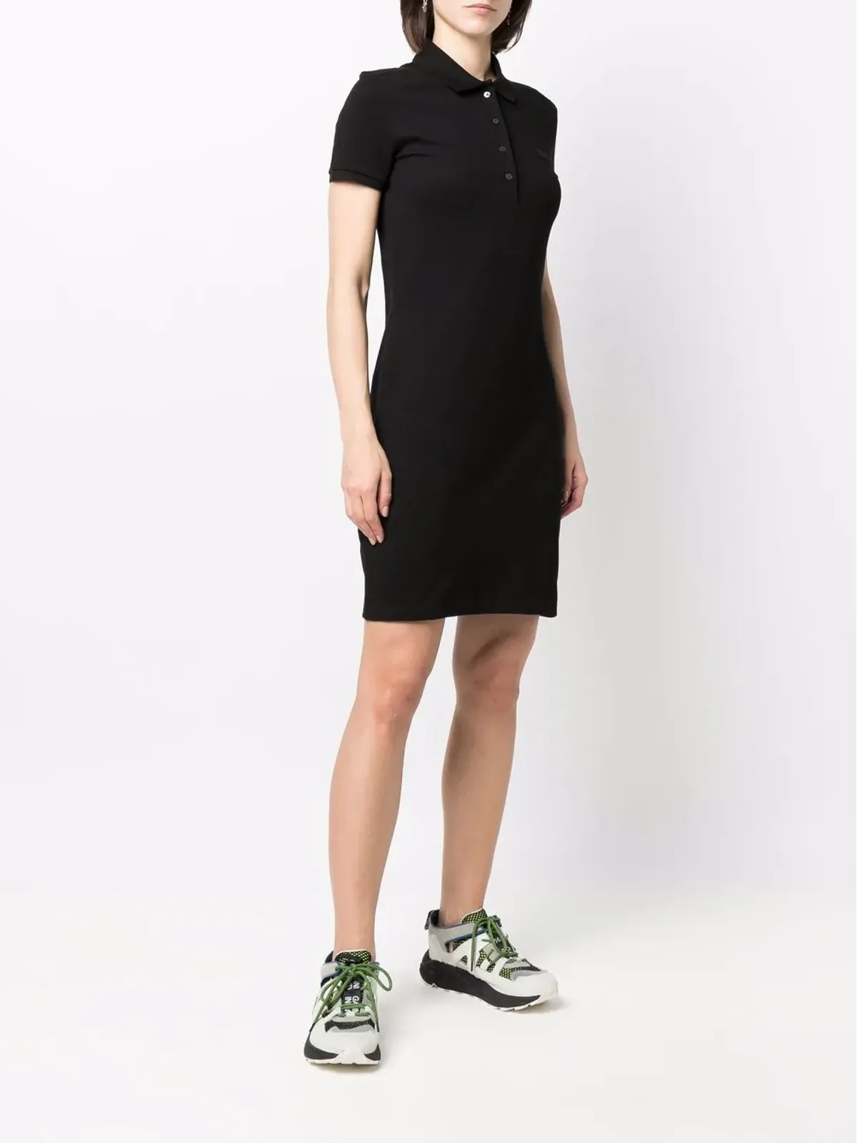 Lacoste ロゴパッチ付きポロドレス - 画像3