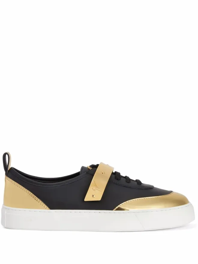 Giuseppe Zanotti Giuseppe Zanotti Zenas ロートップスニーカー - ブラックの商品画像