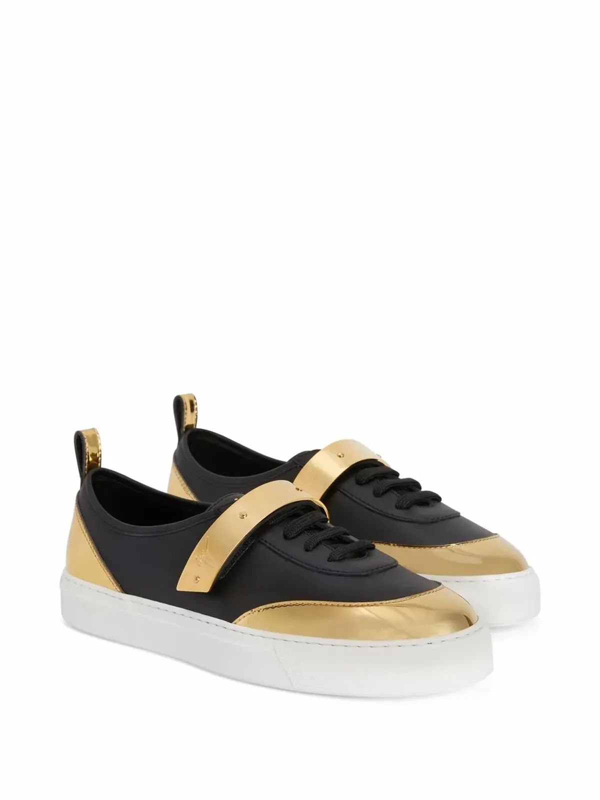 Giuseppe Zanotti Zenas ロートップスニーカー - ブラック - 画像2