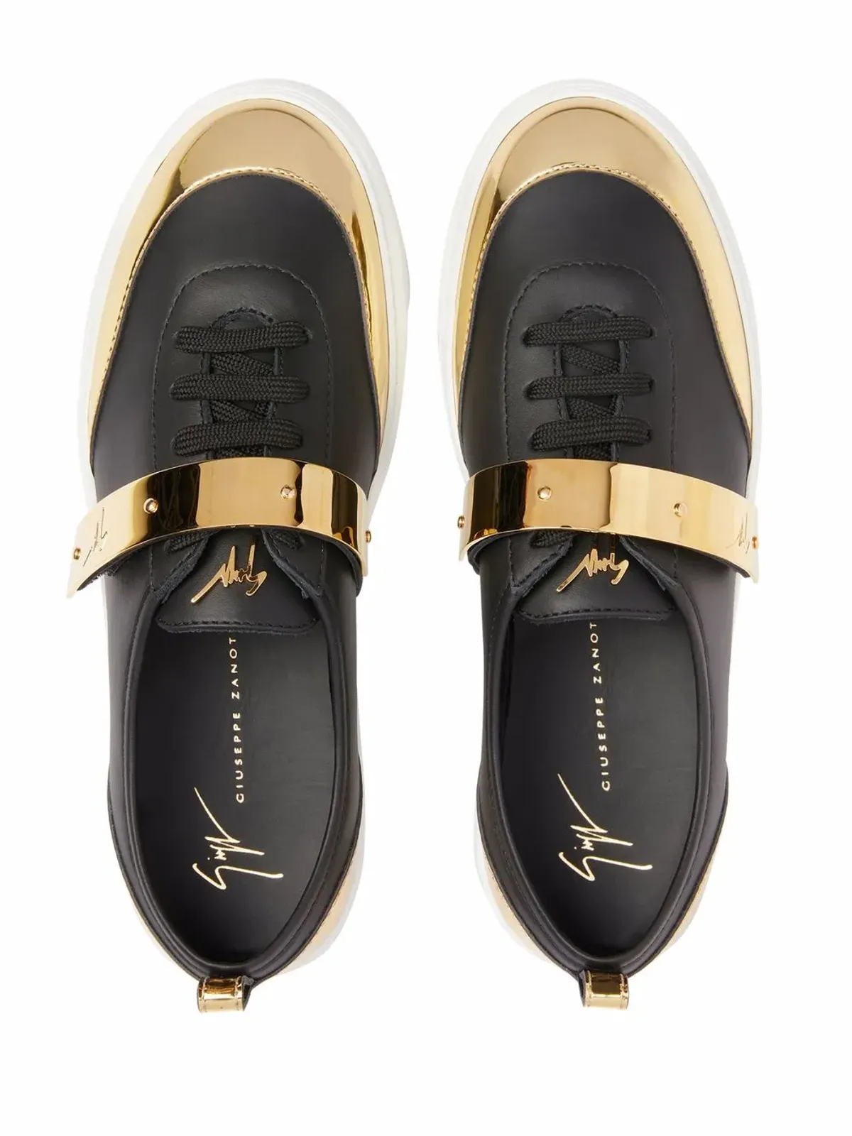 Giuseppe Zanotti Zenas ロートップスニーカー - ブラック - 画像4