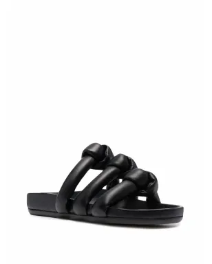 Rick Owens グラノラ ノットディテール スライド - ブラック - サムネイル2