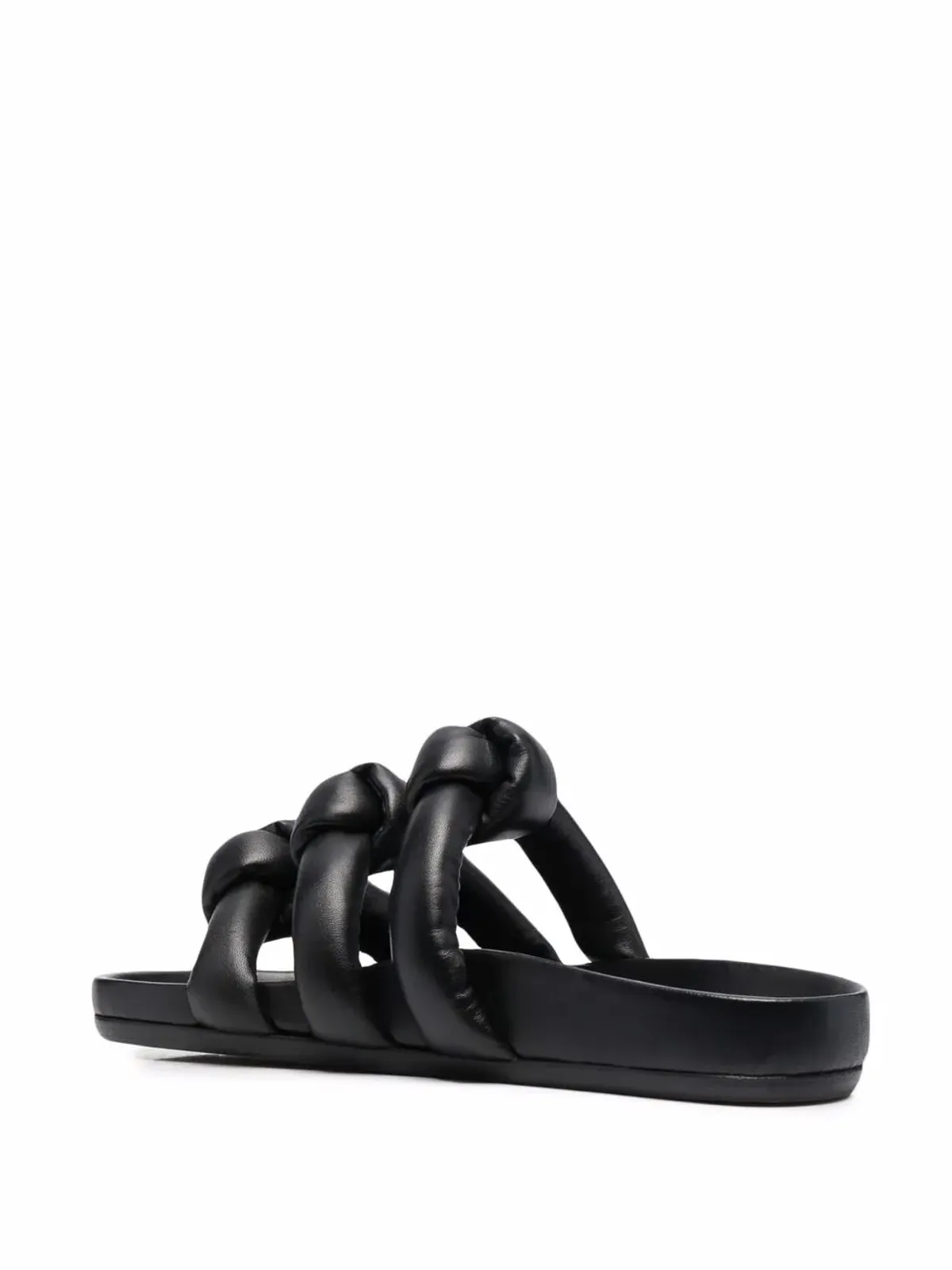 Rick Owens グラノラ ノットディテール スライド - ブラック - 画像3