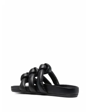 Rick Owens グラノラ ノットディテール スライド - ブラック - サムネイル3
