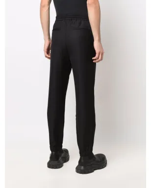 Alexander McQueen ストレートレッグ ウールブレンド トラックパンツ - サムネイル4