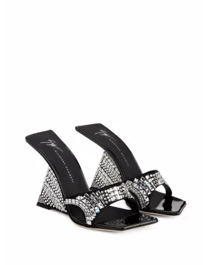 Giuseppe Zanotti アキラ シャイン ウェッジサンダル - サムネイル2