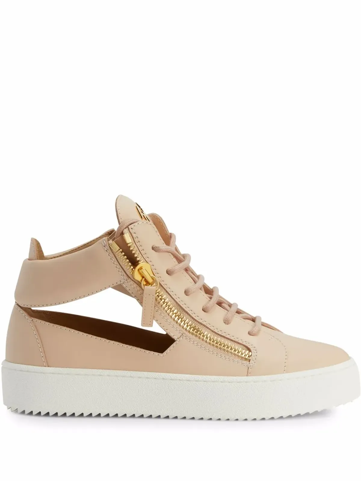 Giuseppe Zanotti クリス カットアウトスニーカー ピンク - 画像1