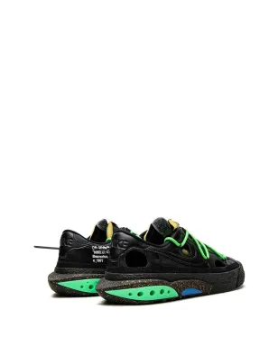 Nike X Off-White ブレザー ロー ブラック/エレクトログリーン スニーカー - サムネイル3