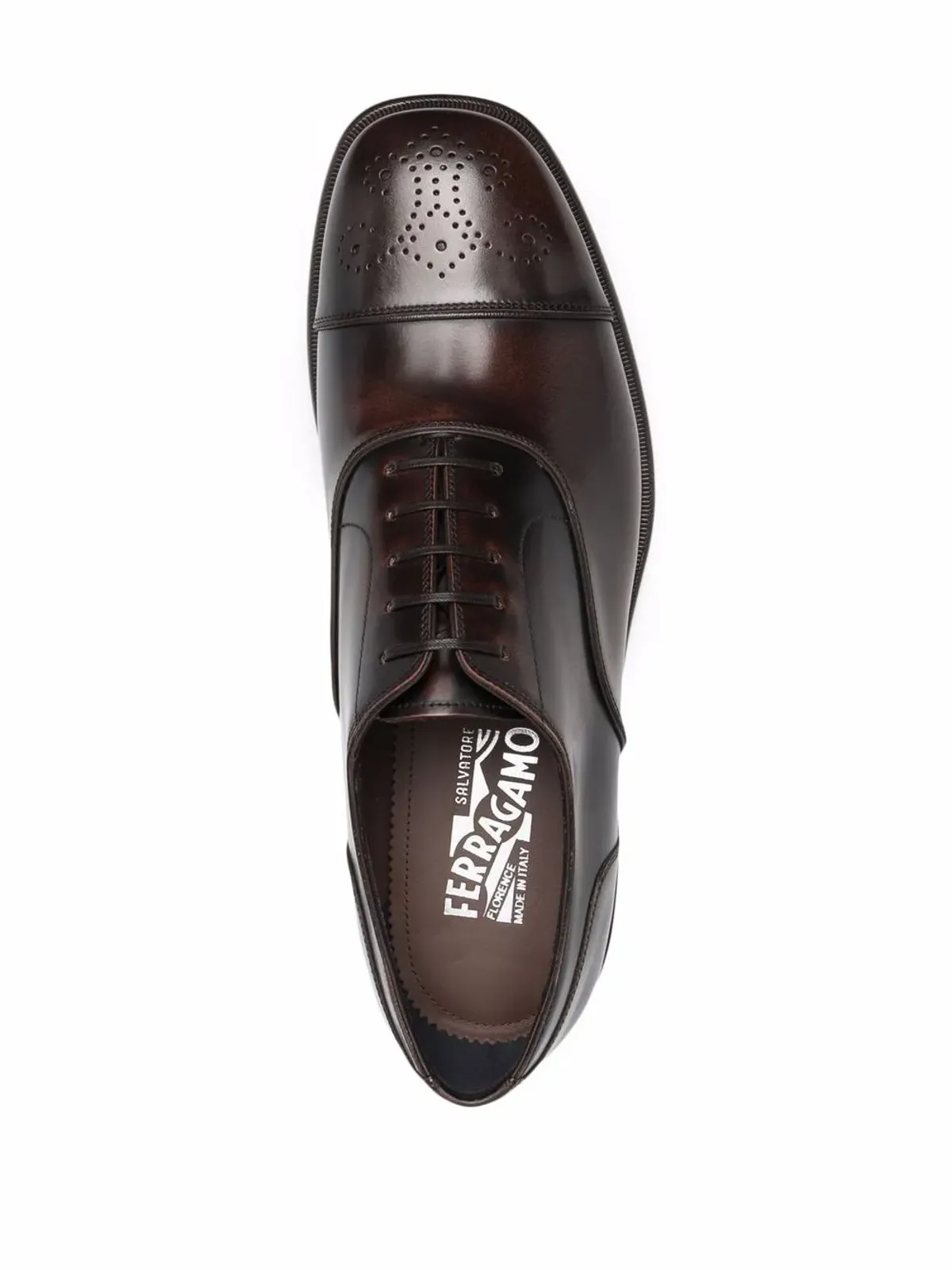 Ferragamo パンチングオックスフォードシューズ - 画像4