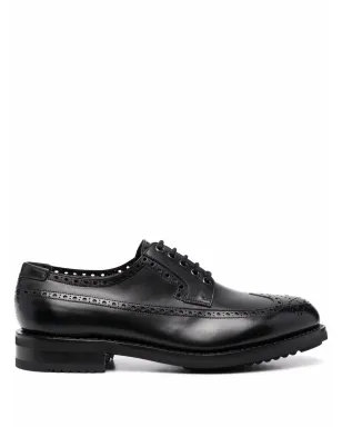 Ferragamo Marcus perforated derby shoes - サムネイル1