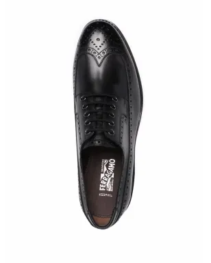Ferragamo Marcus perforated derby shoes - サムネイル4