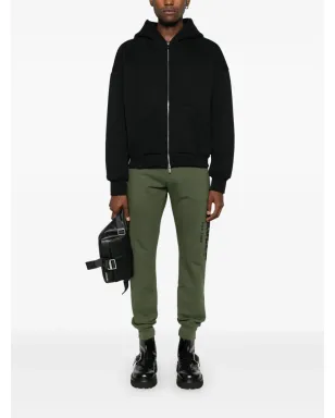 Alexander McQueen logo-print track pants - Green - サムネイル2
