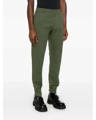 Alexander McQueen logo-print track pants - Green - サムネイル3
