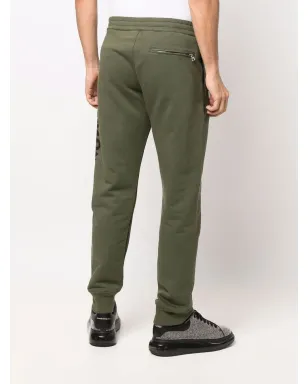 Alexander McQueen logo-print track pants - Green - サムネイル4