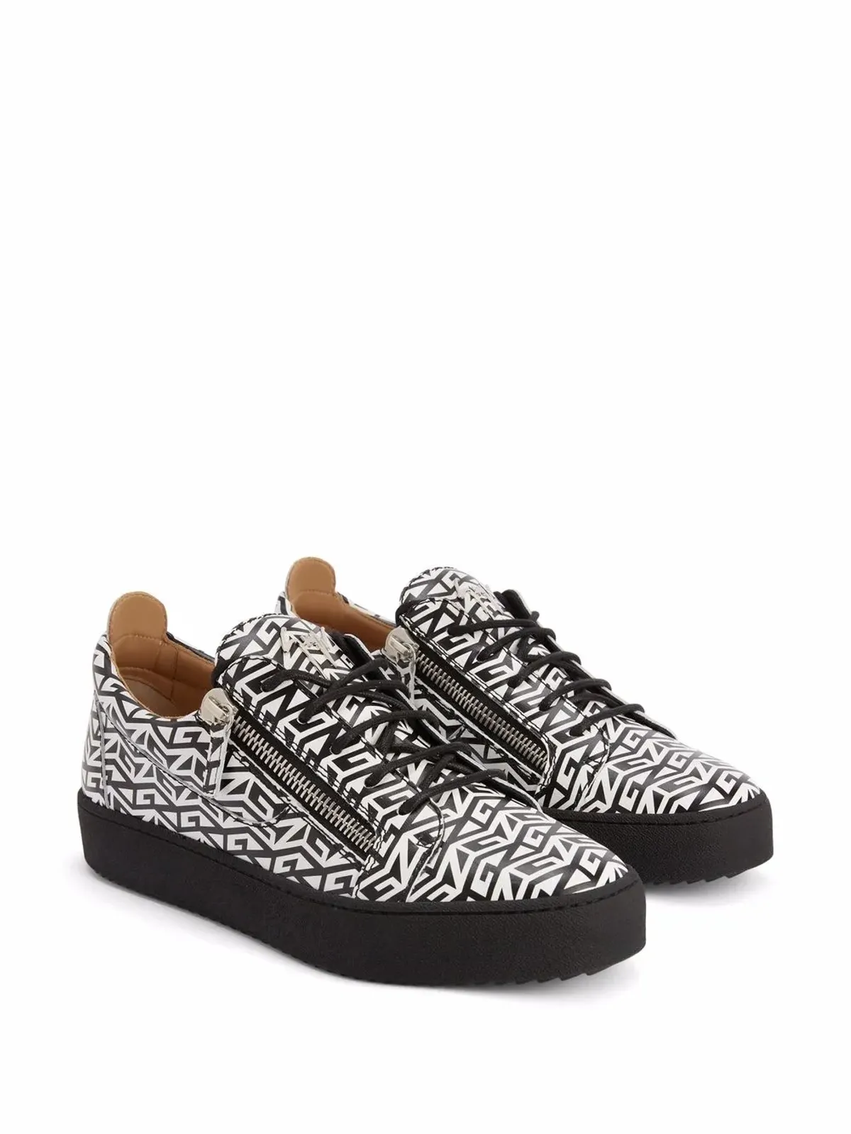 Giuseppe Zanotti フランキー モノグラム スニーカー - 画像2