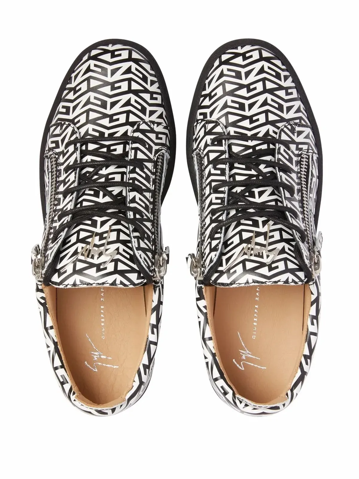 Giuseppe Zanotti フランキー モノグラム スニーカー - 画像4
